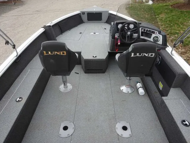 Slide: The Image of Interior view of a 2020 Lund 1775 Impact SS boat. - 4
