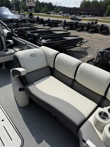 Slide: The Image of 2026 Veranda Vr235rcp pontoon boat with luxurious seating. - 22