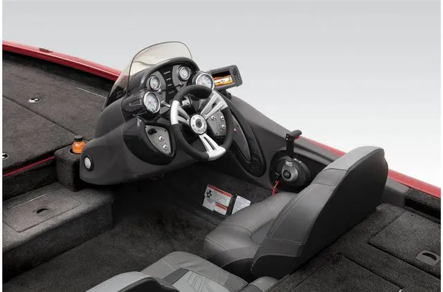 Slide: The Image of Interior of 2021 Tracker Pro Team 190 TX Tournament Ed. with steering console. - 22