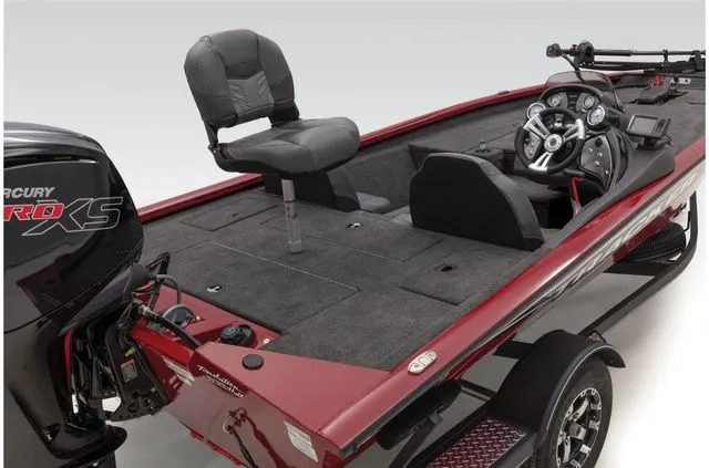 Slide: The Image of 2021 Tracker Pro Team 190 TX Tournament Ed. boat with Mercury Pro XS engine. - 29