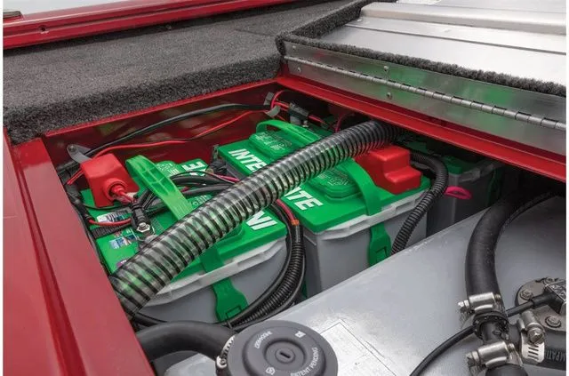 Slide: The Image of Battery compartment of 2021 Tracker Pro Team 190 TX boat. - 34