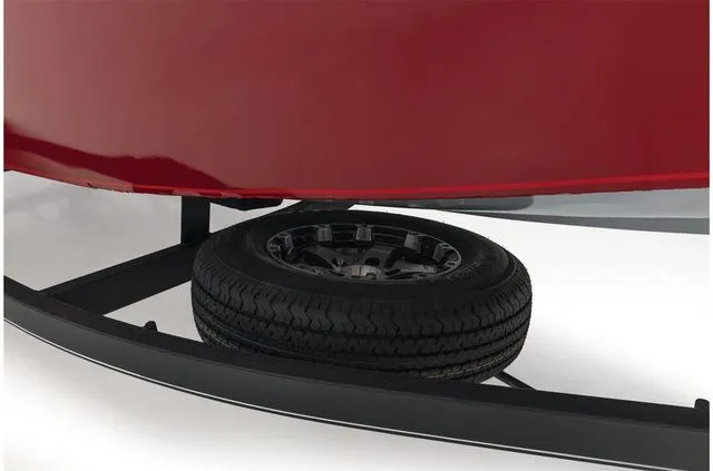 Slide: The Image of Spare tire under Tracker Pro Team 190 TX boat trailer, 2021 model. - 40