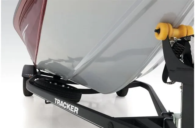 Slide: The Image of 2021 Tracker Pro Team 190 TX boat on trailer. - 48