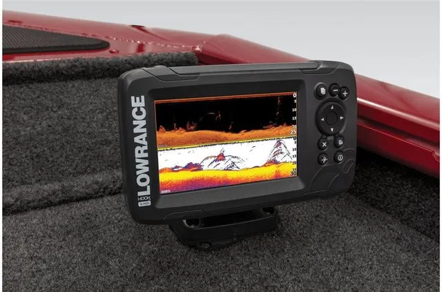 Slide: The Image of Lowrance fish finder on Tracker Pro Team 190 TX, 2021. - 8