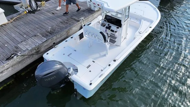 Slide: The Image of 2026 Tidewater 2210 Carolina Bay boat at dock. - 4