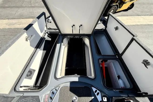 Slide: The Image of Open storage compartments on a 2020 Ranger Z520L Cup-Equipped boat. - 10