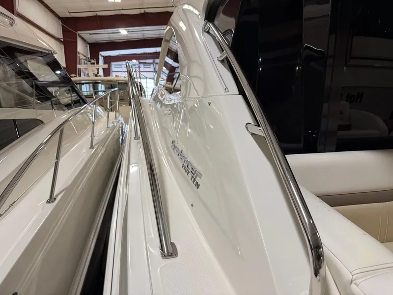 Slide: The Image of 2015 Sea Ray Sundancer 510 yacht in storage facility. - 38