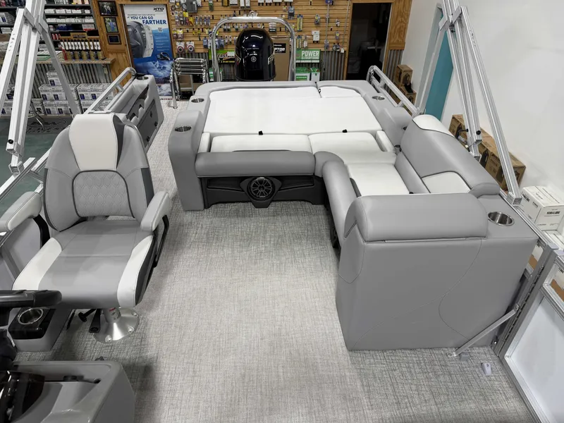 Slide: The Image of Interior of Avalon VNT VRB21 2026 with gray leather seating. - 9