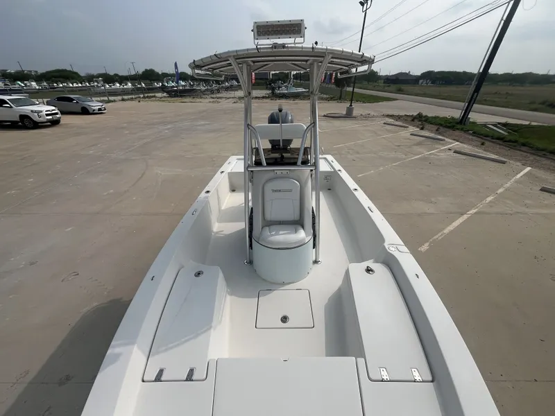 Slide: The Image of 2008 Pathfinder 2200 Tournament Edition boat in parking lot. - 15