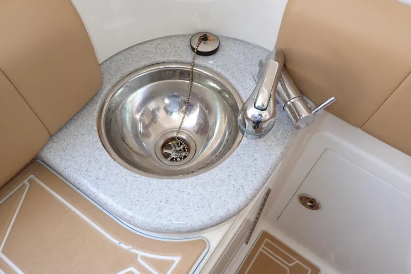 Slide: The Image of Stainless steel sink and faucet on 2022 Deep Impact 369 Sport boat. - 34