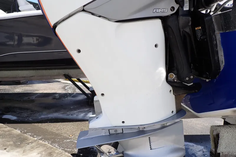 Slide: The Image of Outboard motor of 2022 Deep Impact 369 Sport boat, detailed view. - 98