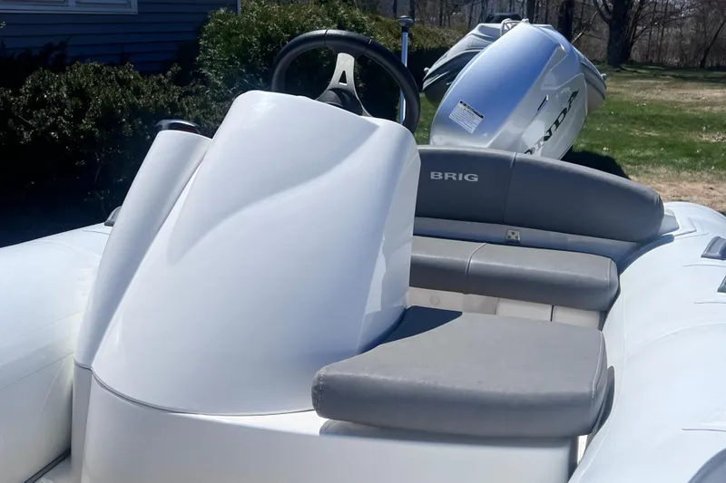 Slide: The Image of 2016 Brig Eagle 340 inflatable boat with steering console and seating. - 7
