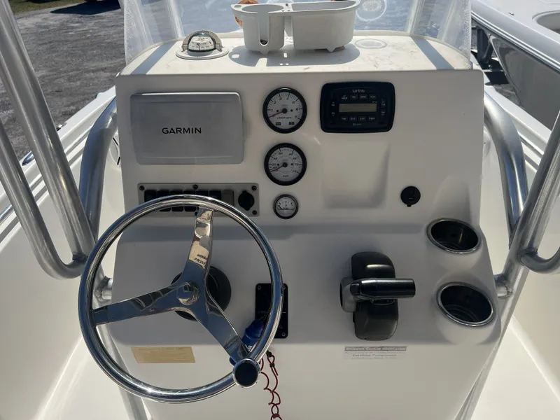 Slide: The Image of 2013 Key West 189 FS boat console with Garmin device. - 10