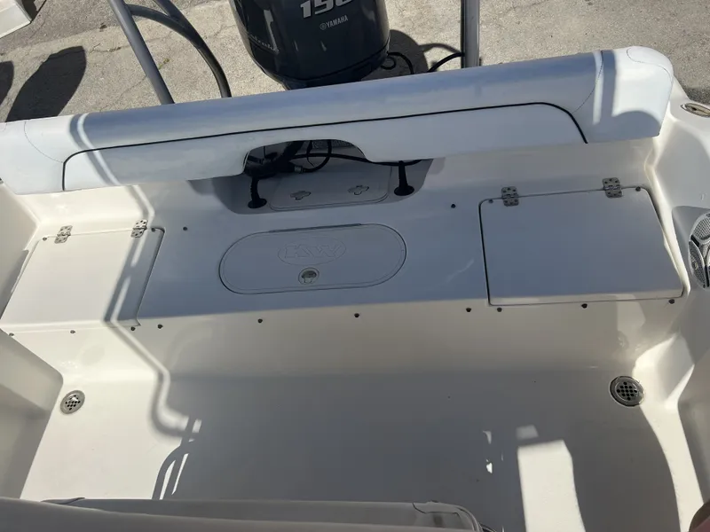 Slide: The Image of 2013 Key West 189 FS boat rear with Yamaha engine. - 3