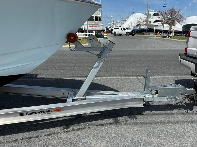 Slide: The Image of Contender 25 Tournament boat on AmeraTrail trailer, 2021 model. - 31