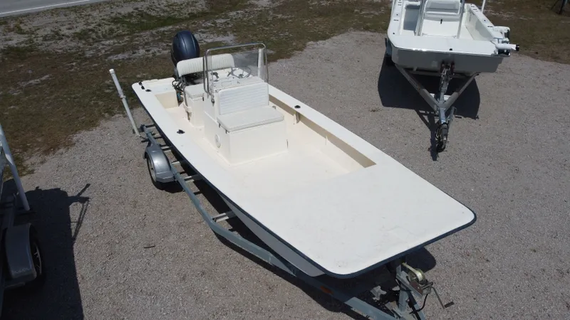 Slide: The Image of 2000 Jones Brothers Bateau on trailer, side view. - 13