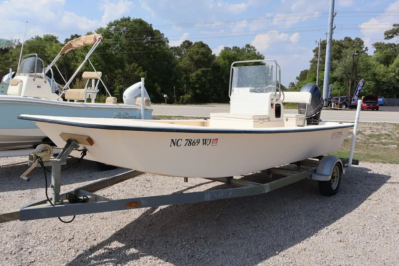 Slide: The Image of 2000 Jones Brothers Bateau on trailer, side view. - 15