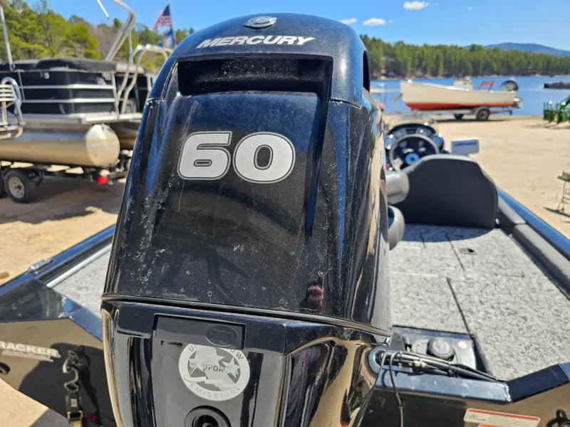 Slide: The Image of Tracker Proteam 175 boat with Mercury 60 HP engine, 2025 model. - 13