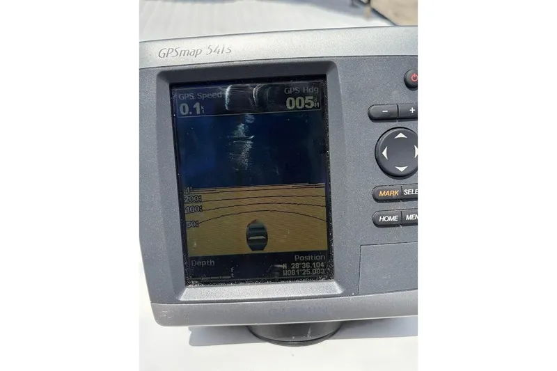 Slide: The Image of Garmin GPSmap 541s display on a 2002 Boston Whaler 130 Sport boat. - 21