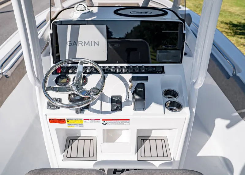 Slide: The Image of Sea Hunt Ultra 229 boat console, 2026 model year. - 13