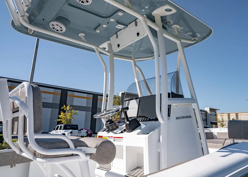Slide: The Image of Sea Hunt Ultra 229 boat 2026 with modern helm console. - 5