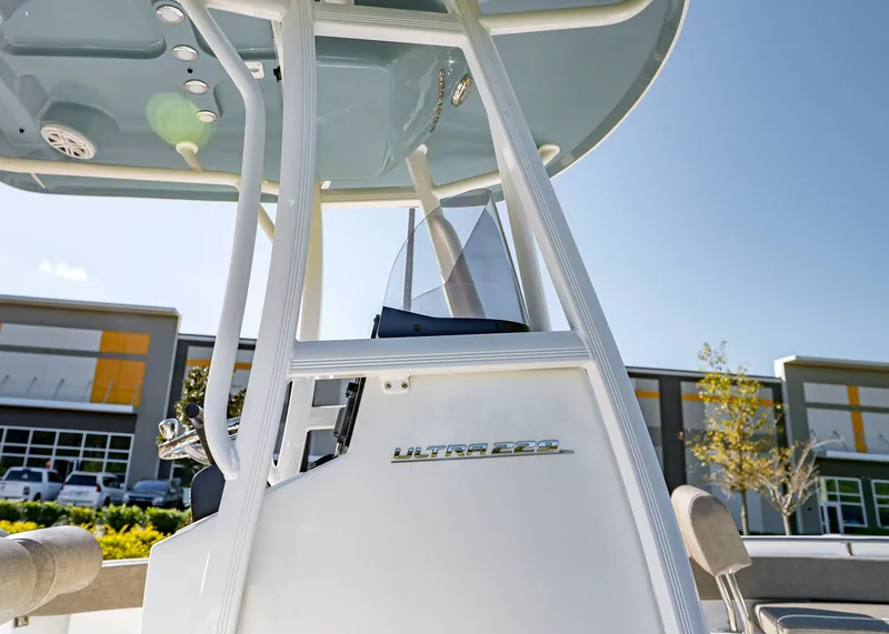 Slide: The Image of Close-up of Sea Hunt Ultra 229 boat, model 2026. - 6