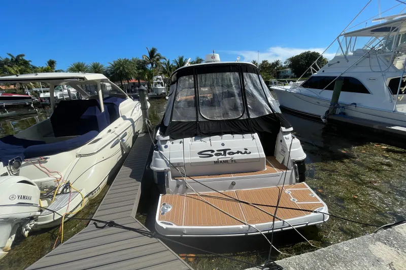 Slide: The Image of 2006 Regal Commodore 3560 IB docked in sunny marina, Miami, FL. - 56