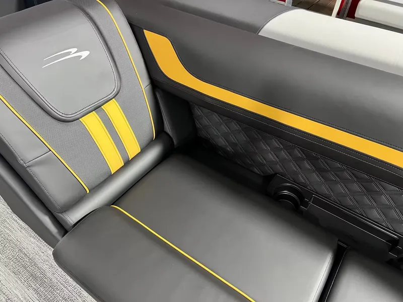 Slide: The Image of Interior of Bennington 23SL 2027 with yellow accents. - 4