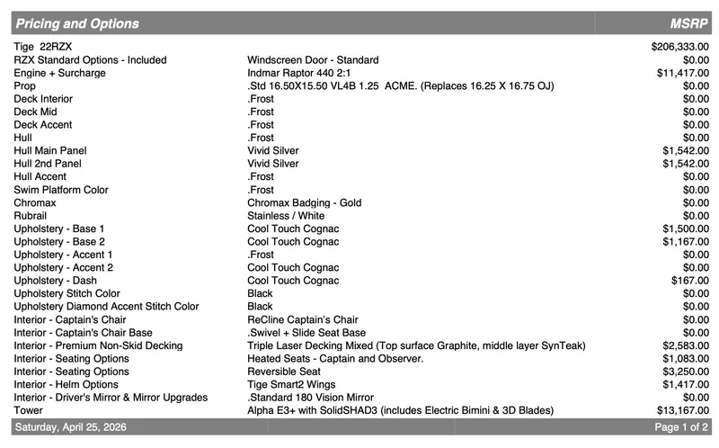 Slide: The Image of Tigé 22RZX 2025 - 26