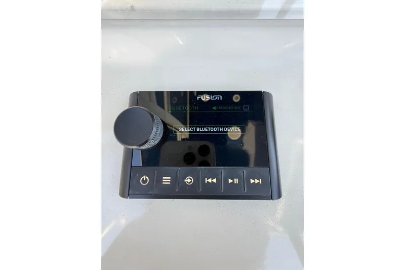 Slide: The Image of Fusion marine audio system on 2012 Invincible 42 Open Fisherman boat. - 9