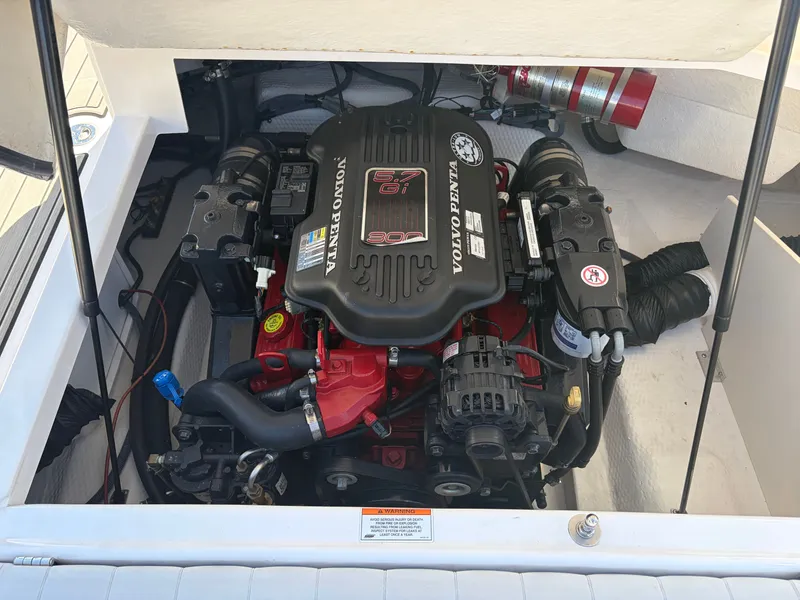 Slide: The Image of Volvo Penta engine in 2008 Regal 2200 Bowrider boat. - 11