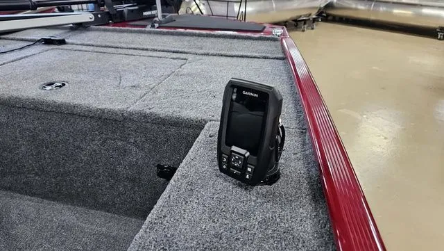 Slide: The Image of Garmin fish finder on Tracker Panfish 17 boat, model 2026. - 5