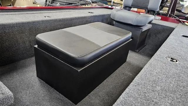 Slide: The Image of Interior of Tracker Panfish 17 boat, seating area, year 2026. - 7