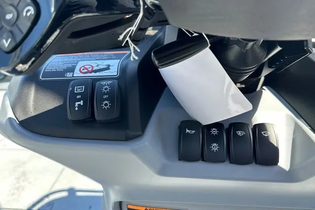 Slide: The Image of Close-up of the control console on a 2026 Sea-Doo model. - 21