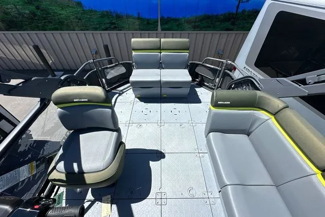 Slide: The Image of Interior of Sea-Doo PB SWT FISH 21 300 GN AUD GAL 26, 2026 model. - 34