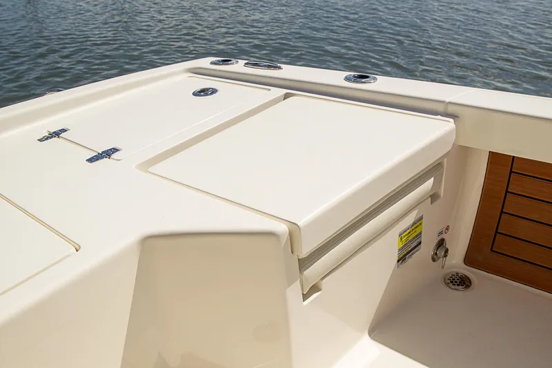 Slide: The Image of Manufacturer Provided Image: 2020 Pathfinder 2500 Hybrid boat deck with storage compartments. - 41