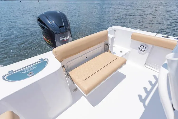 Slide: The Image of Manufacturer Provided Image: 2019 Sportsman Open 232 Center Console boat with Yamaha 250 outboard motor. - 30