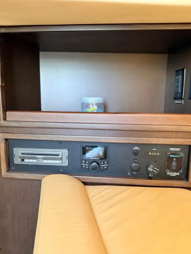 Slide: The Image of Interior of a 2020 Cobalt R35 with audio and control panel. - 20