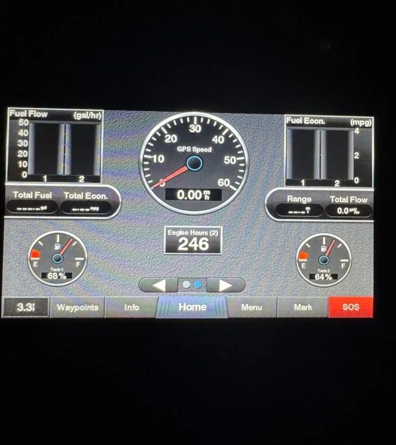 Slide: The Image of Cobalt R35 2020 dashboard with GPS and fuel indicators. - 9