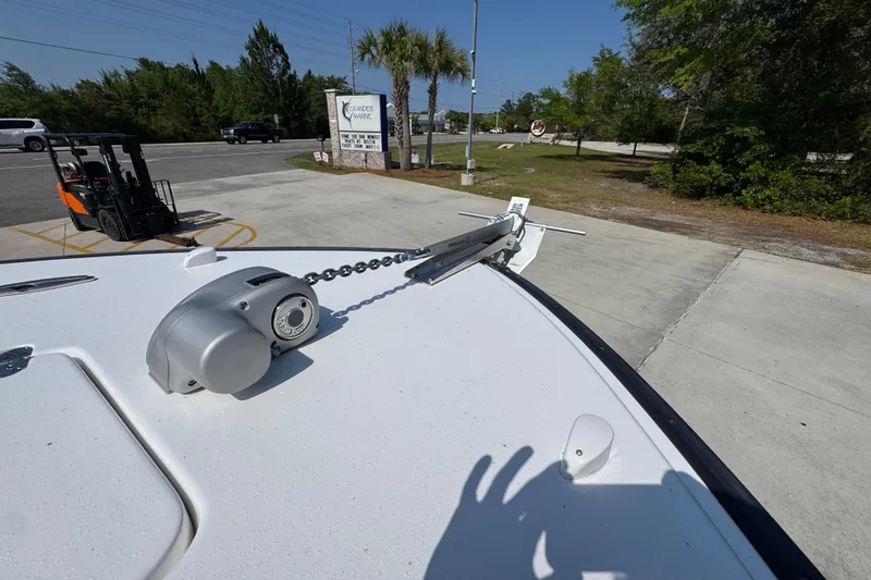 Slide: The Image of Bow of 2025 Cape Horn 32 XS boat with anchor chain and winch system. - 20