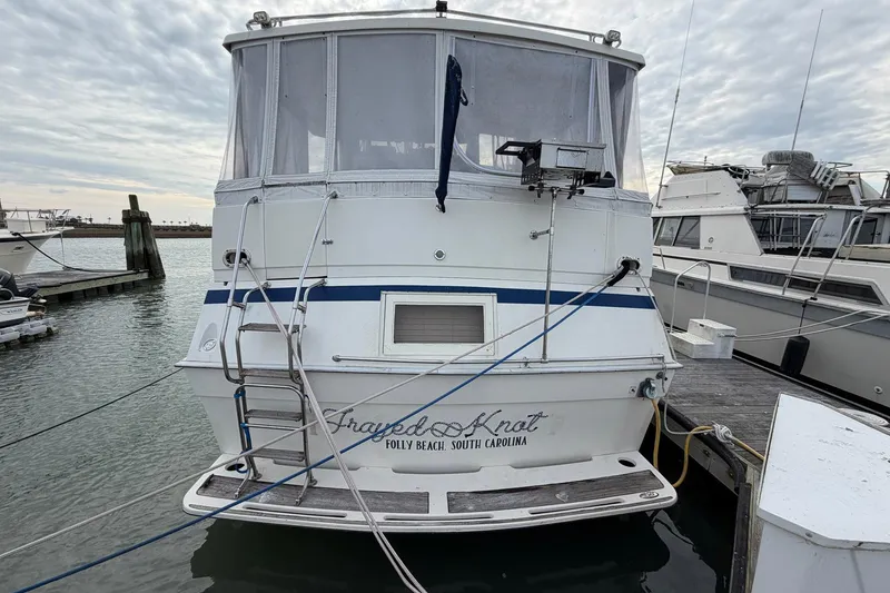 Slide: The Image of 1987 Viking 44 Motor Yacht docked at Folly Beach, South Carolina. - 4