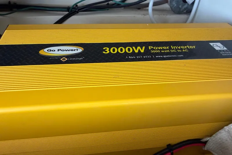 Slide: The Image of Yellow 3000W Go Power! inverter on 1987 Viking 44 Motor Yacht. - 84