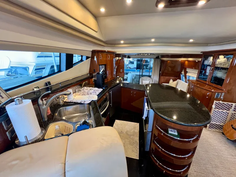 Slide: The Image of Luxurious kitchen on a 2005 Marquis 59 yacht. - 16
