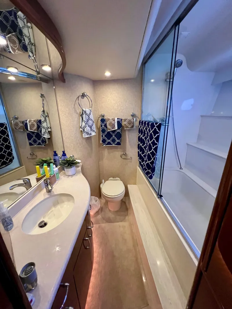 Slide: The Image of Luxurious bathroom in a 2005 Marquis 59 yacht. - 24