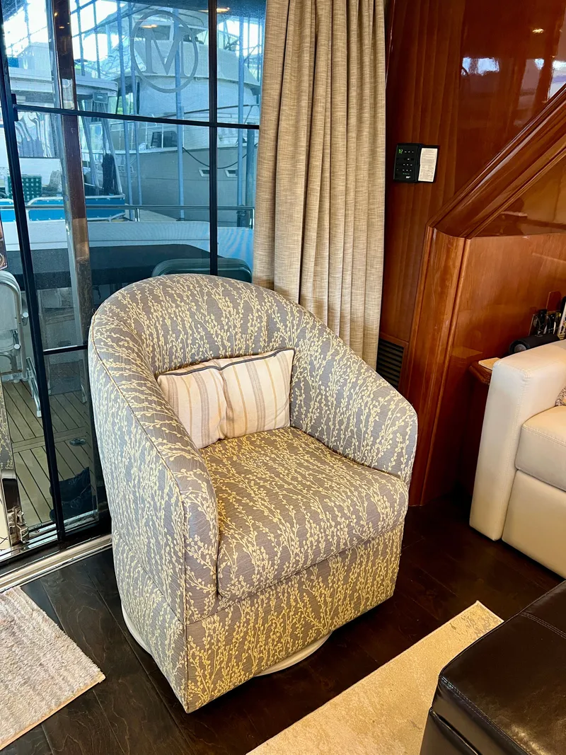 Slide: The Image of Luxurious armchair in a 2005 Marquis 59 yacht. - 7