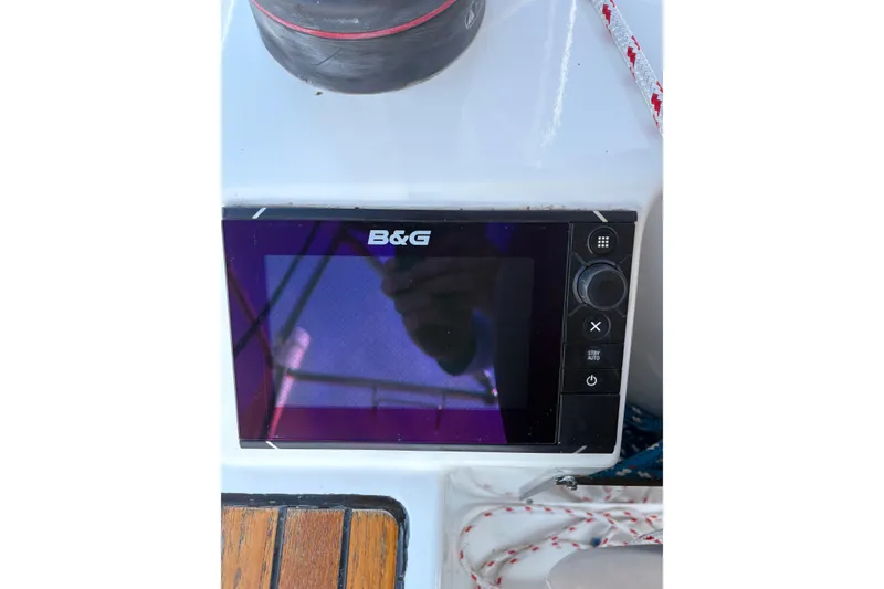 Slide: The Image of B&G navigation display on 2017 Jeanneau Sun Odyssey 349 sailboat. - 14
