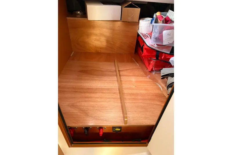 Slide: The Image of Interior storage space on a 2017 Jeanneau Sun Odyssey 349 sailboat. - 33