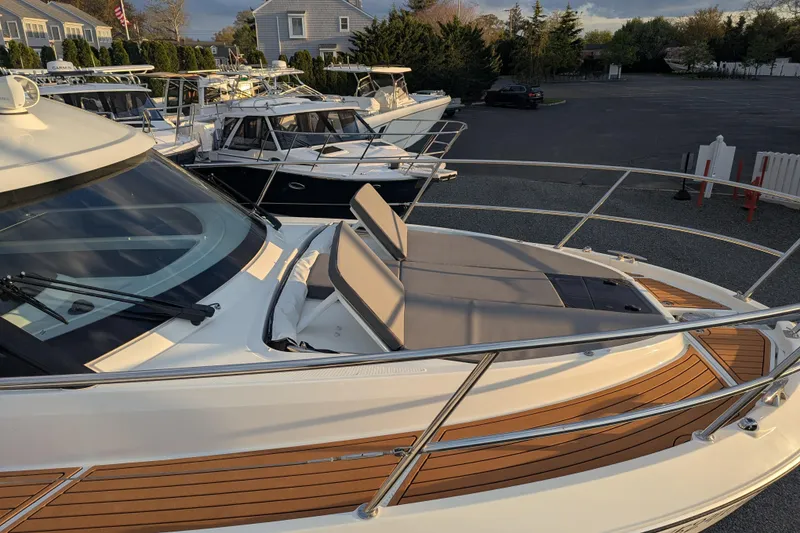 Slide: The Image of 2024 Beneteau Antares 11 Fly yacht with sleek design and spacious deck. - 21