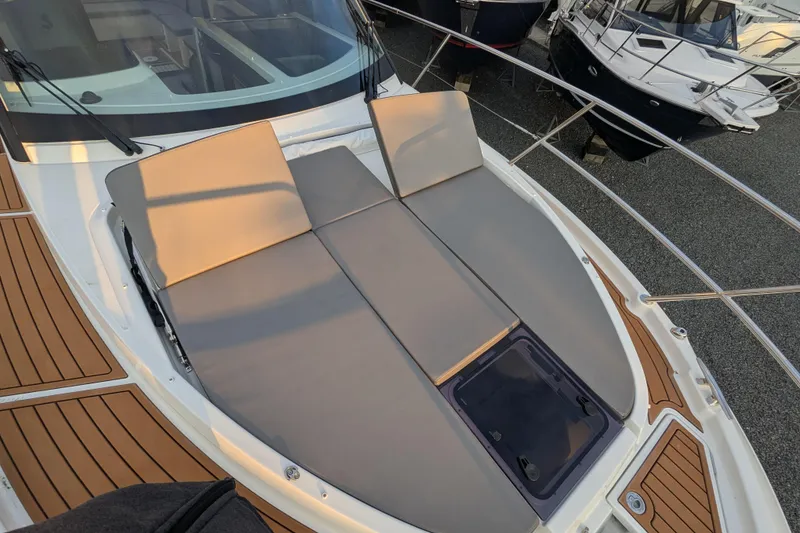 Slide: The Image of 2024 Beneteau Antares 11 Fly with sunbathing deck and sleek design. - 22