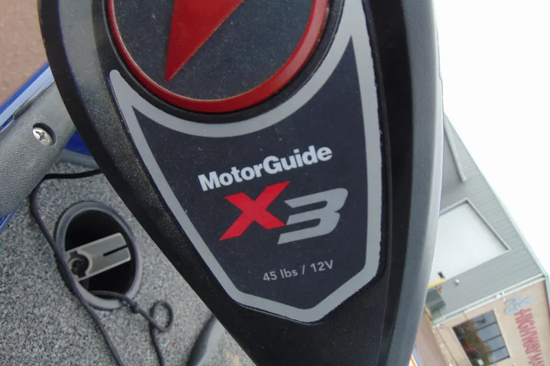 Slide: The Image of MotorGuide X3 trolling motor on 2020 Crestliner 1700 Storm boat, 45 lbs thrust, 12V. - 14